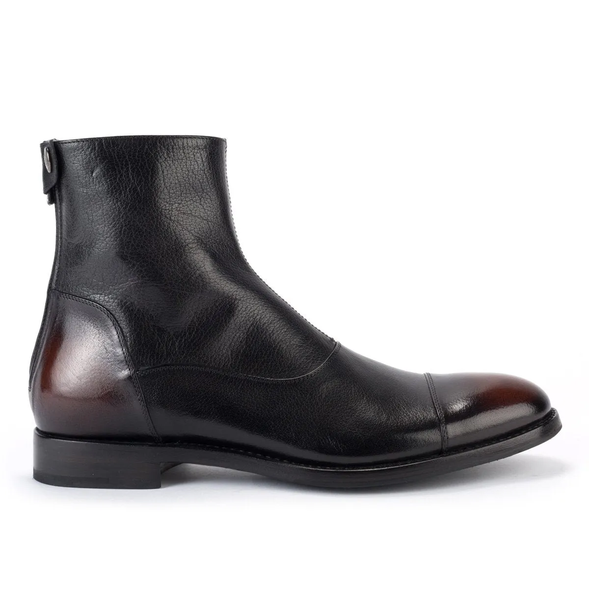 ABEL 59100 Black buffalo vintaged boots