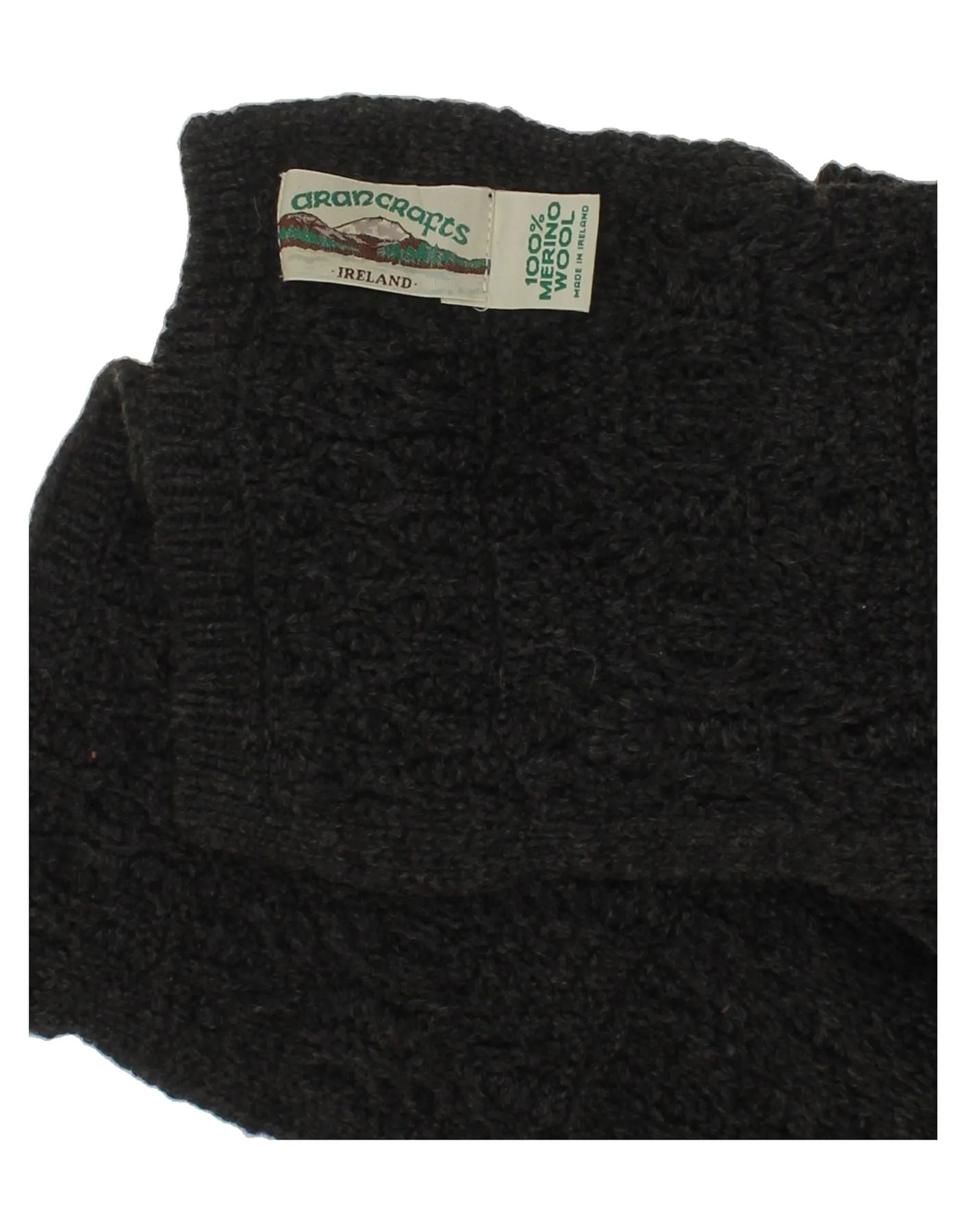 ARANCRAFTS Mens Rectangle Scarf One Size Grey Merino Wool