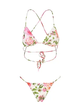 BIKINI TRIANGOLO IN TECHNO STAMPATO