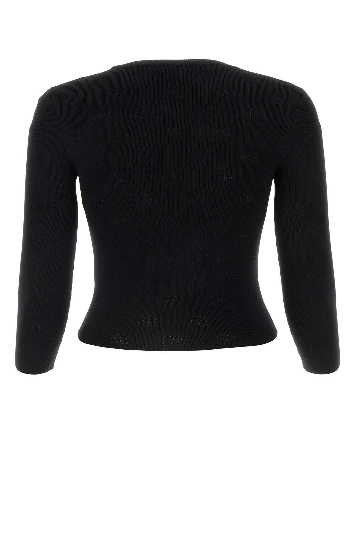 Black wool blend sweater    