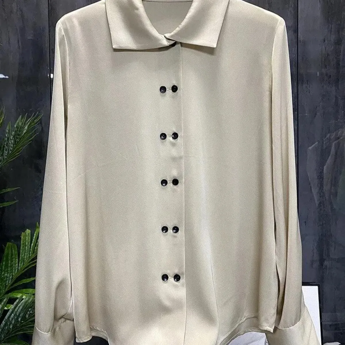 Camicetta Donna Moda 2023 Camicetta semplice design doppiopetto Camicie Donna Camisas De Mujer