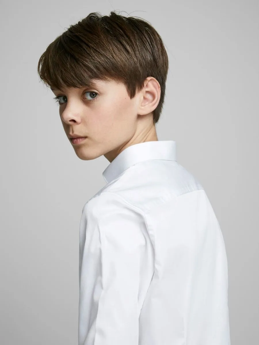 CAMICIE Ragazzo JACK&JONES 12151620 PARMA JR WHITE