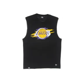 canotta uomo nba tear logo sleeveless tee loslak BLACK