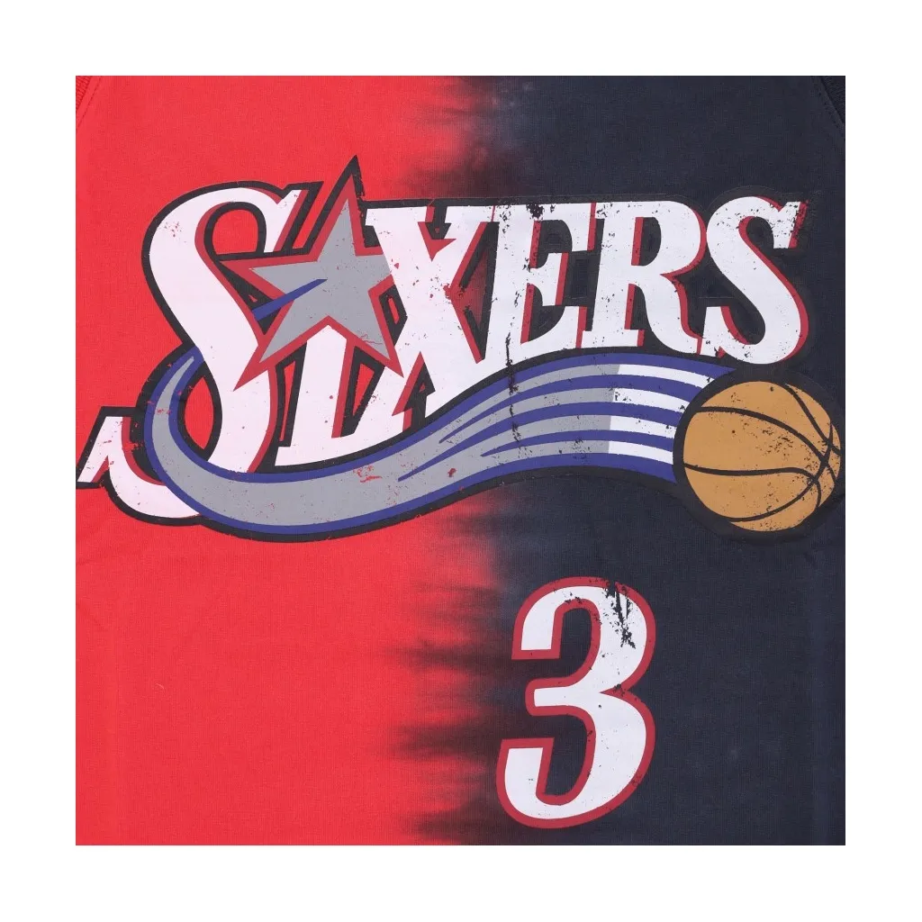 canotta uomo nba vertical tie dye tank hardwood classics no 3 allen iverson phi76e ORIGINAL TEAM COLORS