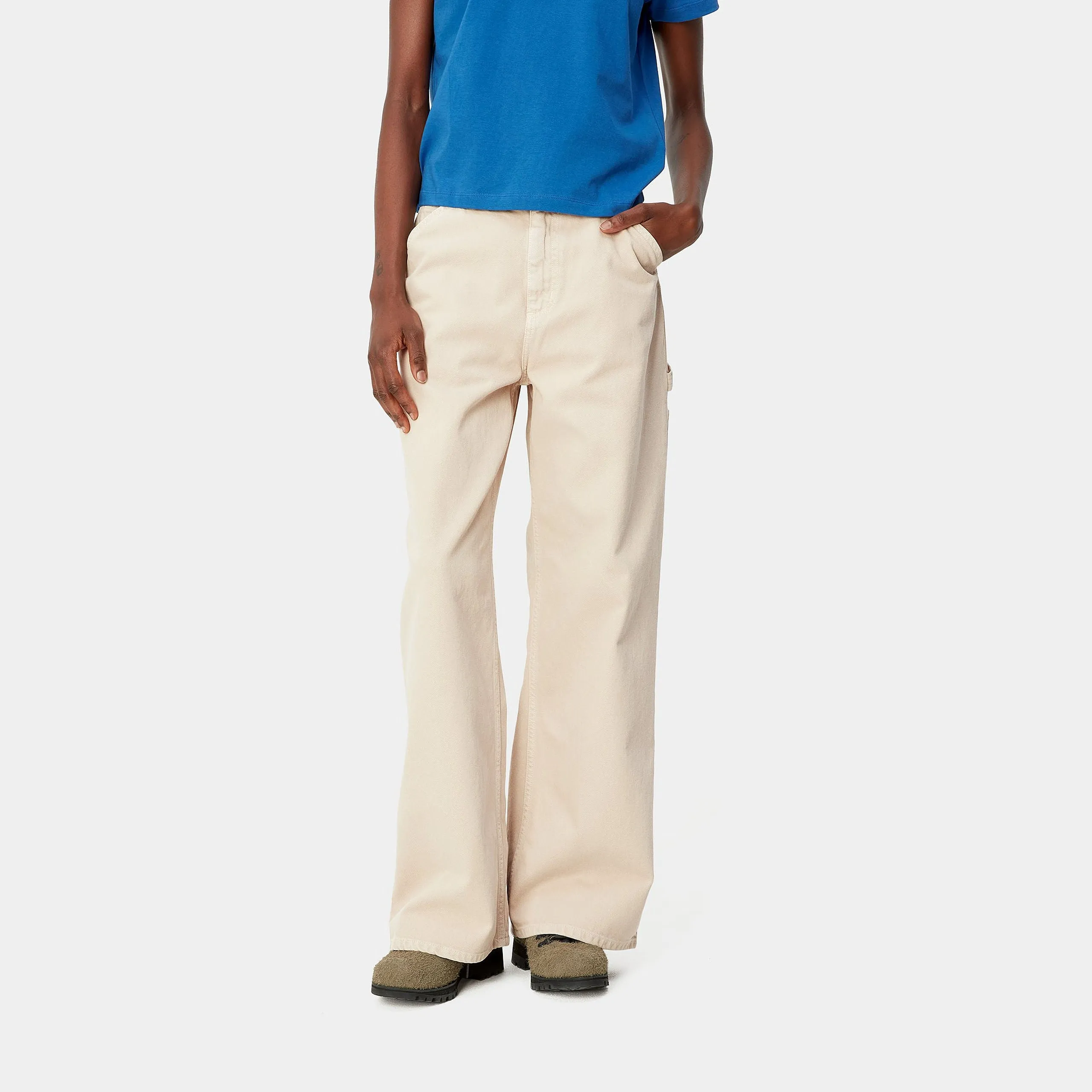 Carhartt Wip Pantalone donna Jens panna