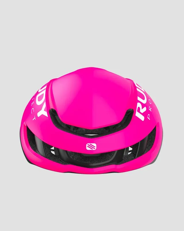 Casco rosa-nero da ciclismo Rudy Project Nytron