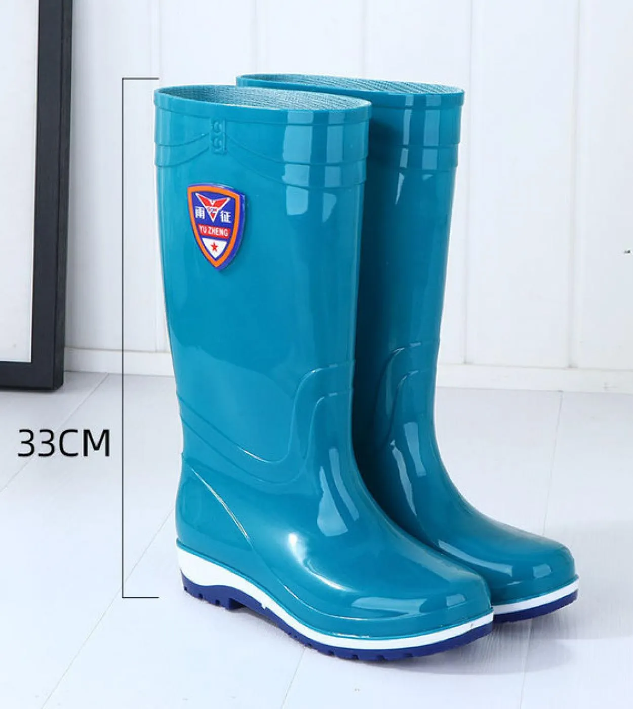Comemore Rainshoes Womens Rain Shoes High Rain Boots Antislip Galoshes Rubber Boots 2022 Plush Warm Shoe Winter Free Sh