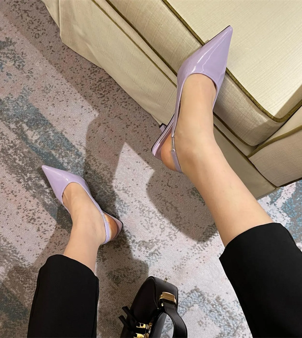 Dark Apricot Shallow Women Slingback Pumps Vintage Pointed Toe Summer Chic Work Stilettos Brown Lady 6cm High Heels Zapa