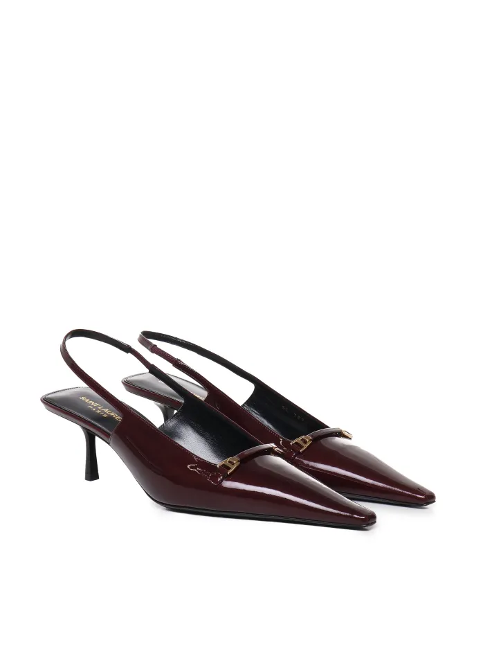 DÉCOLLETÉ SLINGBACK CARINE IN PELLE VERNICIATA