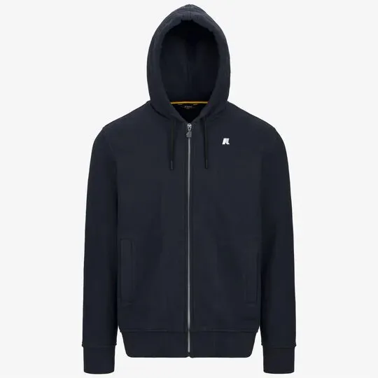 felpa full zip con cappuccio anthony heavy fleece k-way ai. 24.25.