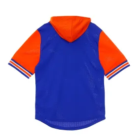 Felpa Leggera Cappuccio Manica Corta Uomo Nba Buzzer Beater Mesh Hoody Hardwood Classics Neykni Original Team Colors