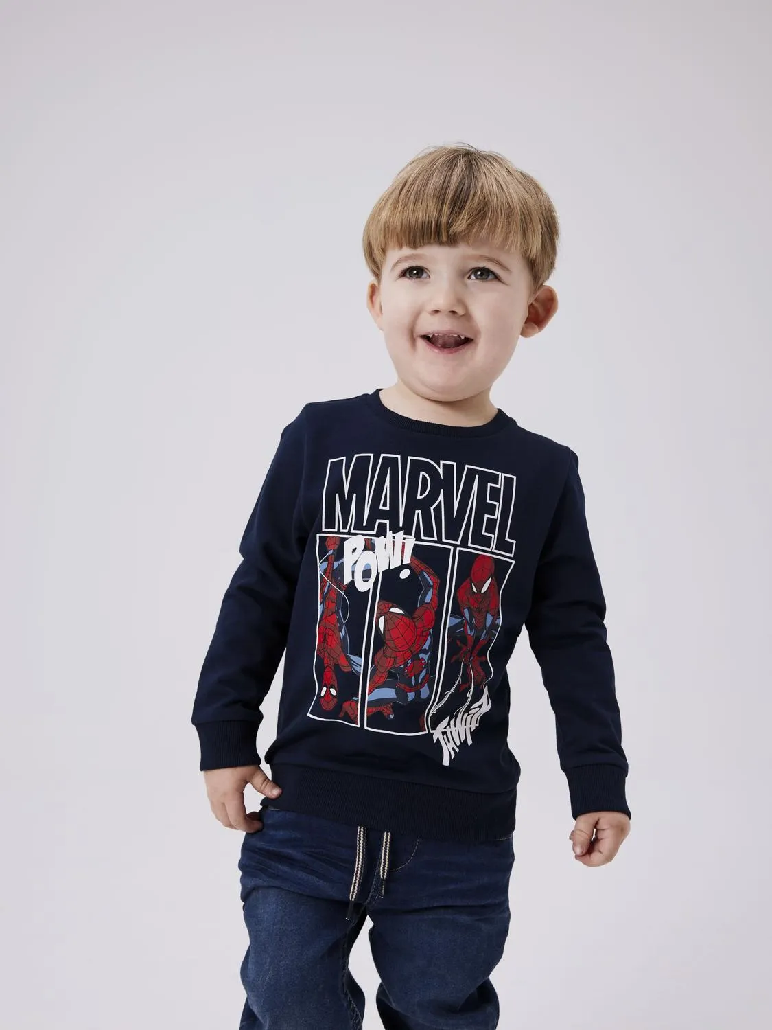 Felpa Name It NMMJESSIE SPIDERMAN SWEAT UNB NOOS MAR Blu