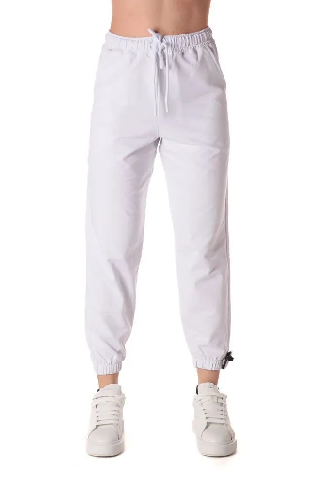 Jogger basic donna bianco