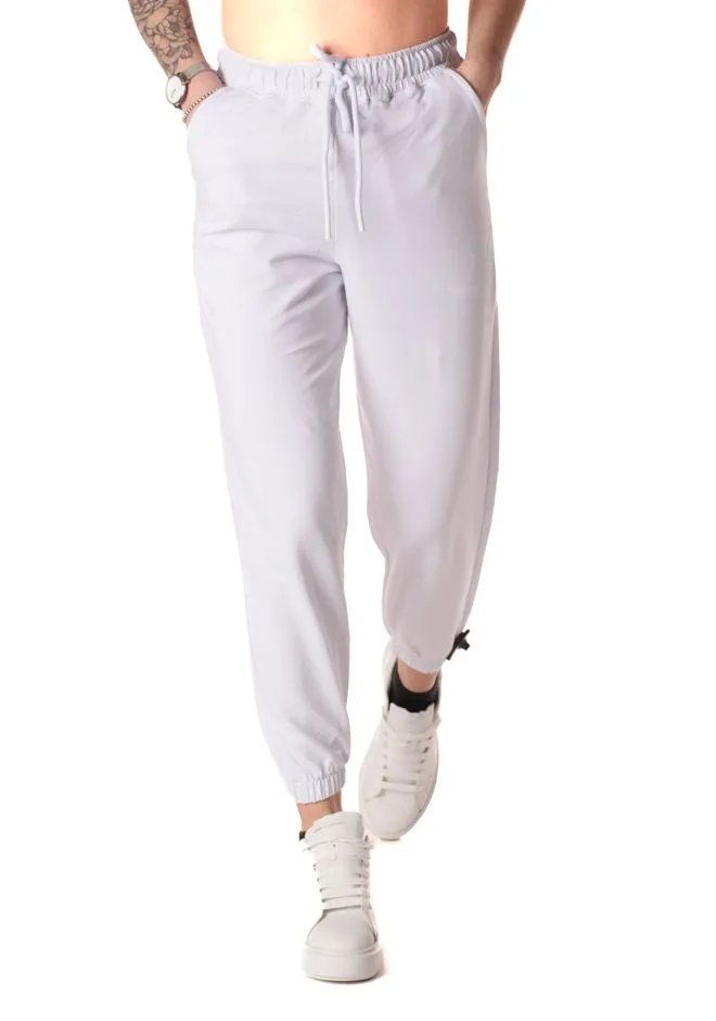 Jogger basic donna bianco