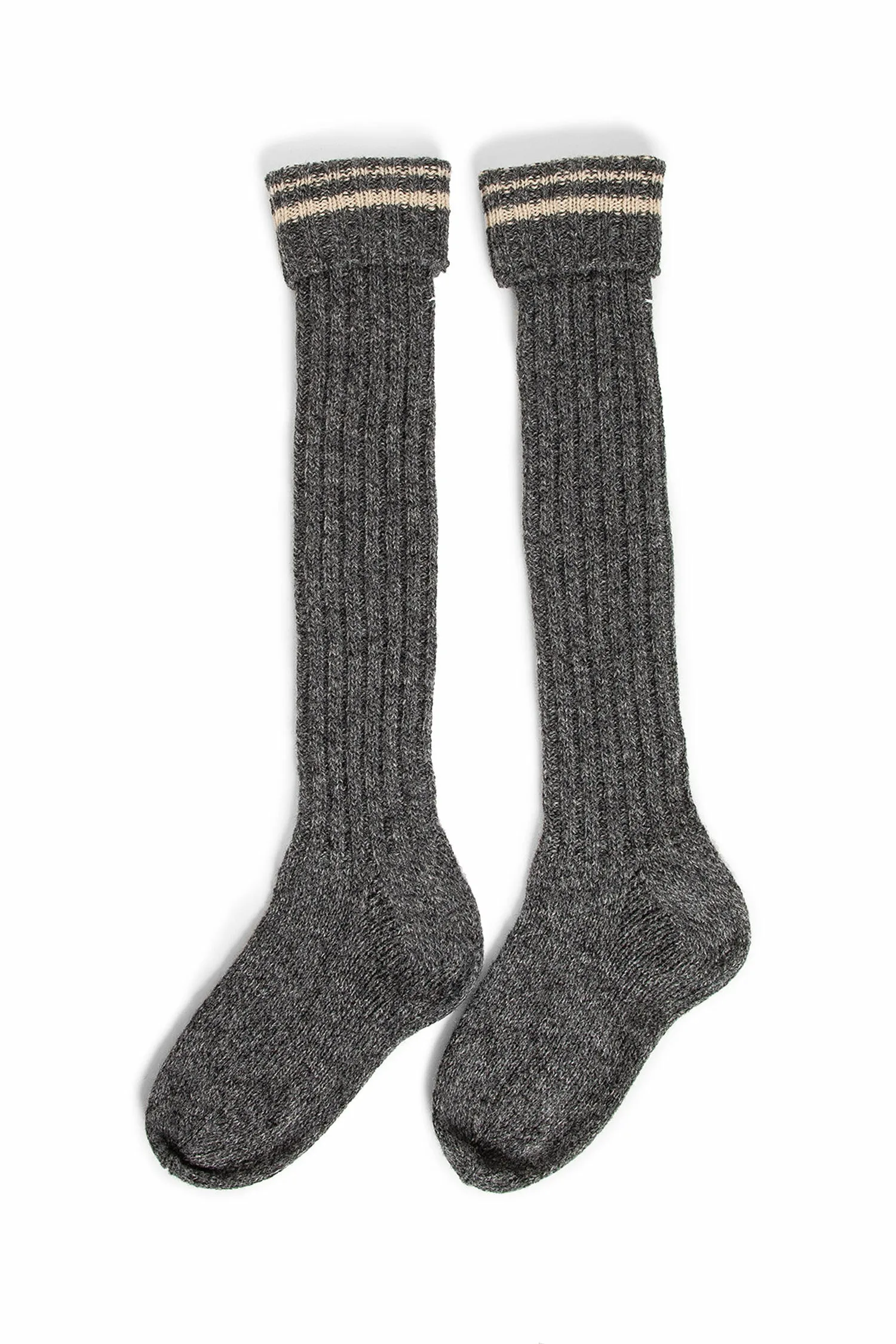 maison margiela  striped socks 