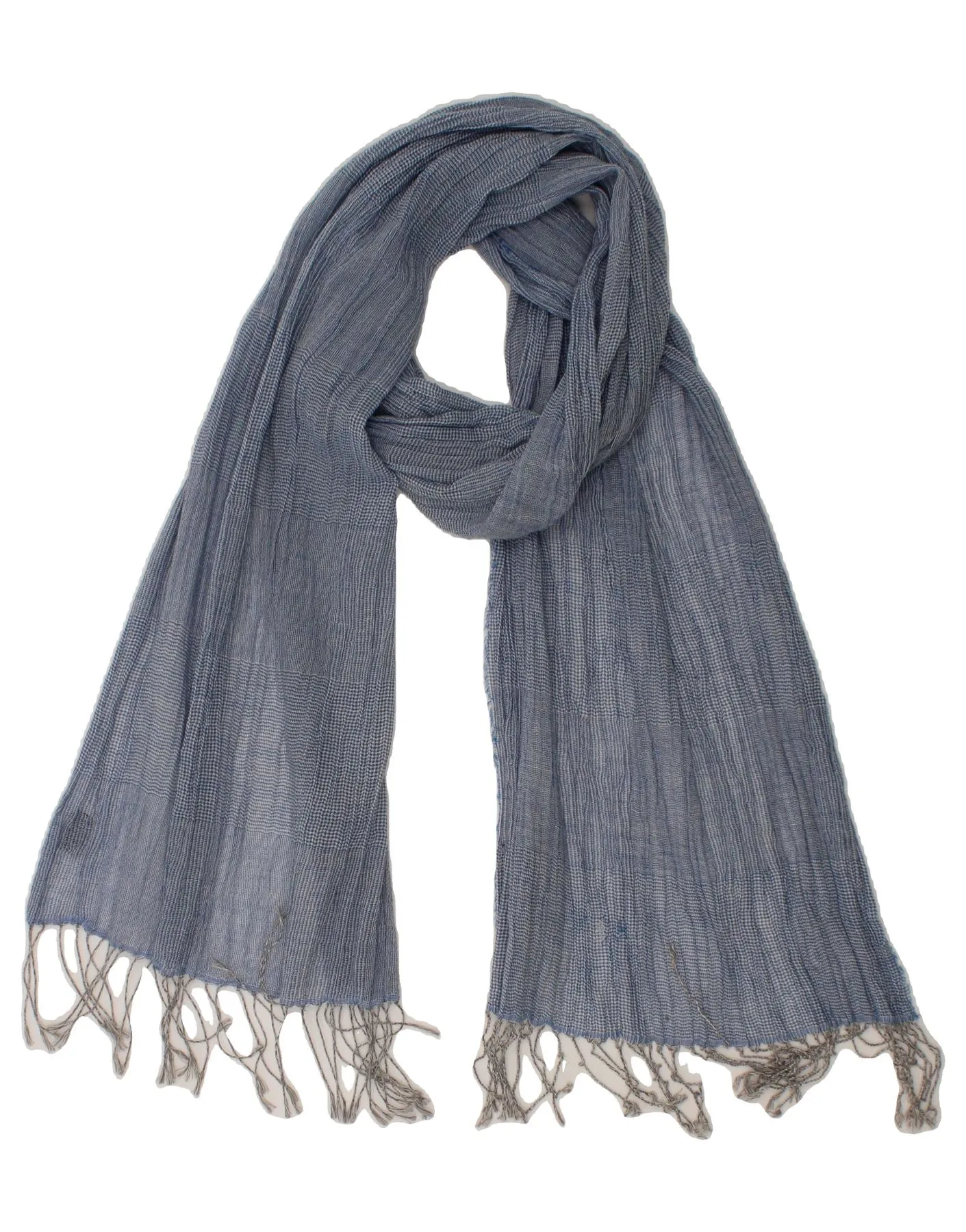 MARLBORO CLASSICS Mens Rectangle Scarf One Size Blue