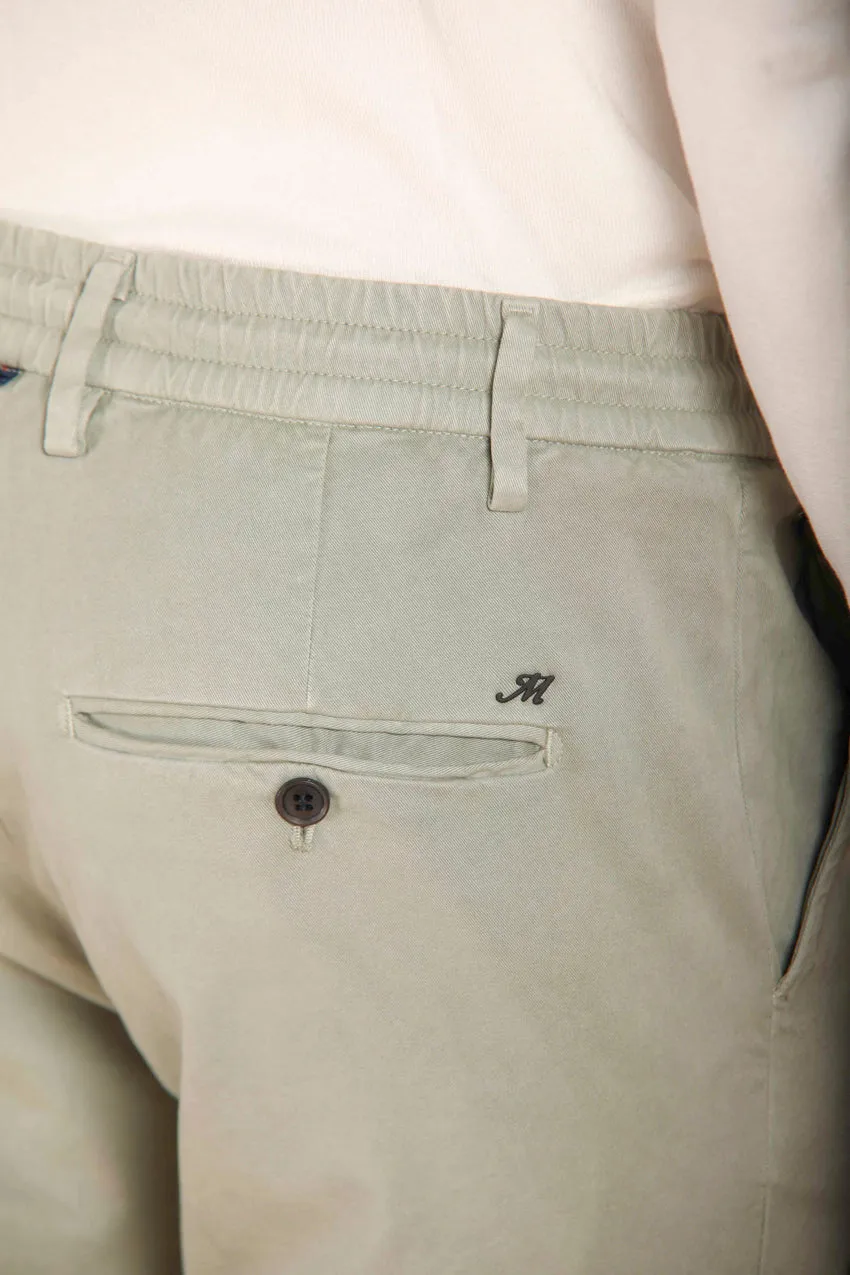 Milano Jogger pantalon chino homme en gabardine stretch coupe extra slim 