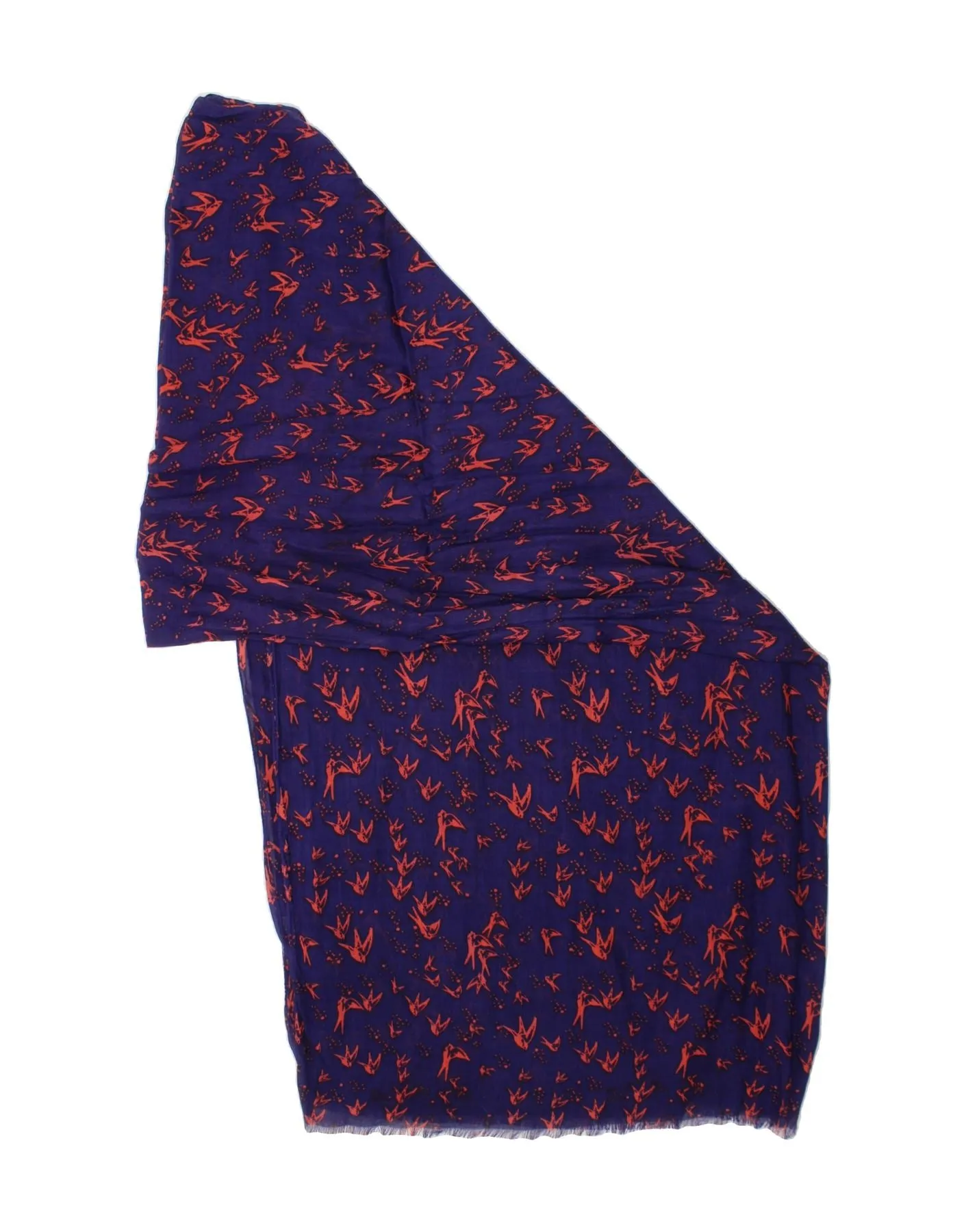 MONSOON Womens Abstract Pattern Square Scarf One Size Navy Blue