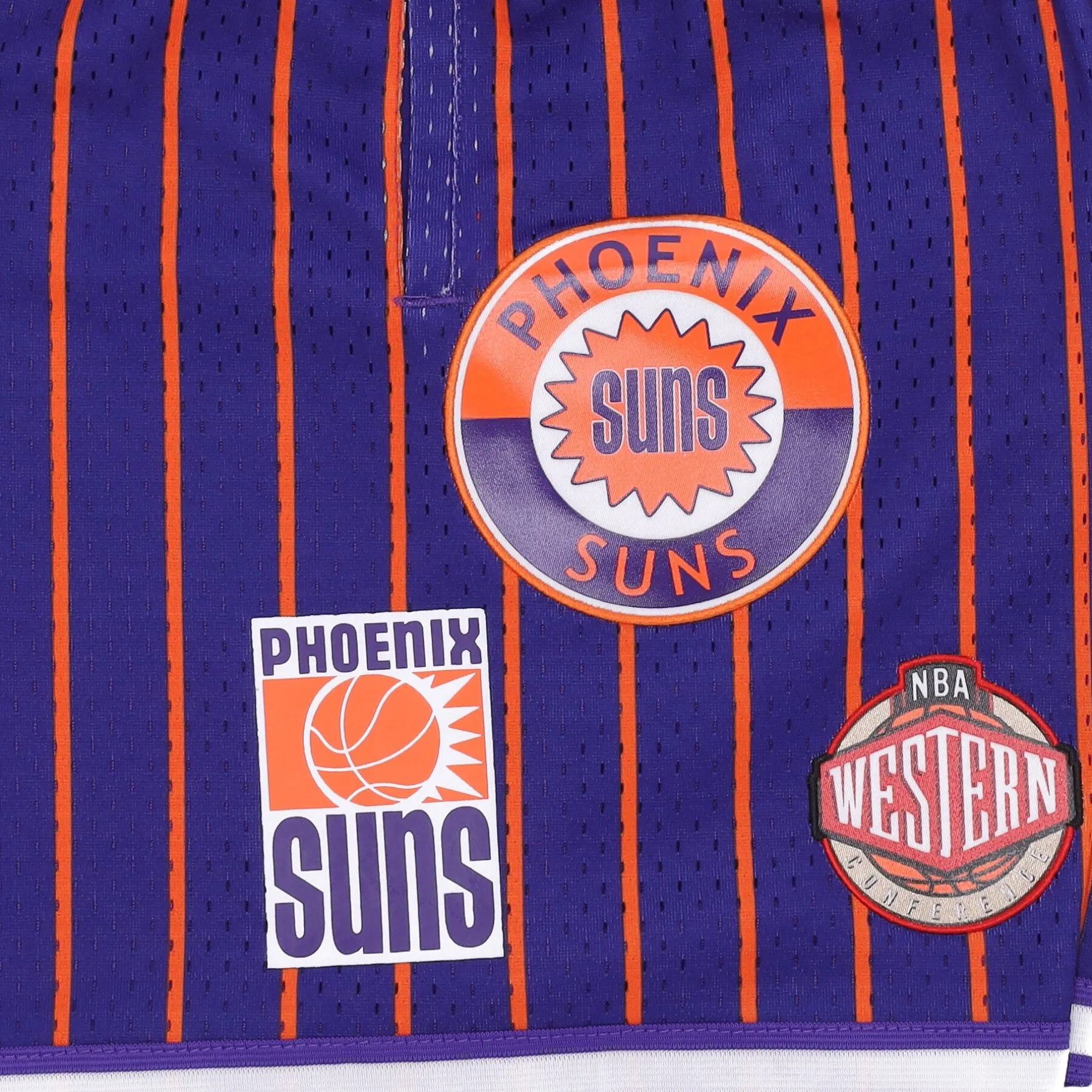 Pantaloncino Basket Uomo Nba Hometown Mesh Short Hardwood Classics Phosun Purple/orange