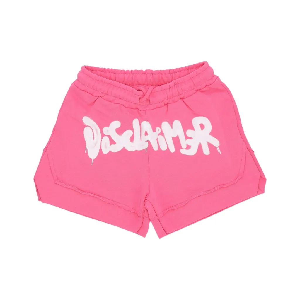 pantaloncino donna w logo short FLUO FUCHSIA/ST WHITE