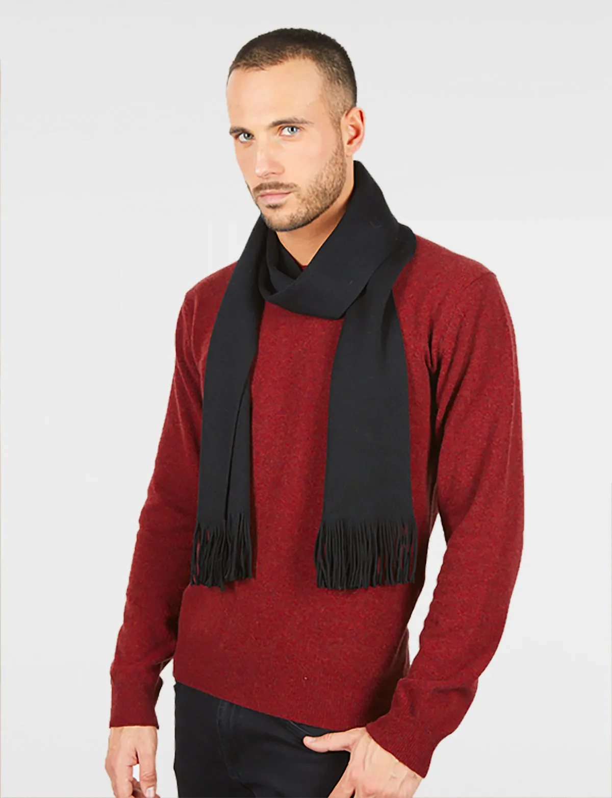 Sciarpa - Uomo, Autunno/Inverno - 100% Lana Merino Extrafine - 100% Made in Italy Brunella Gori
