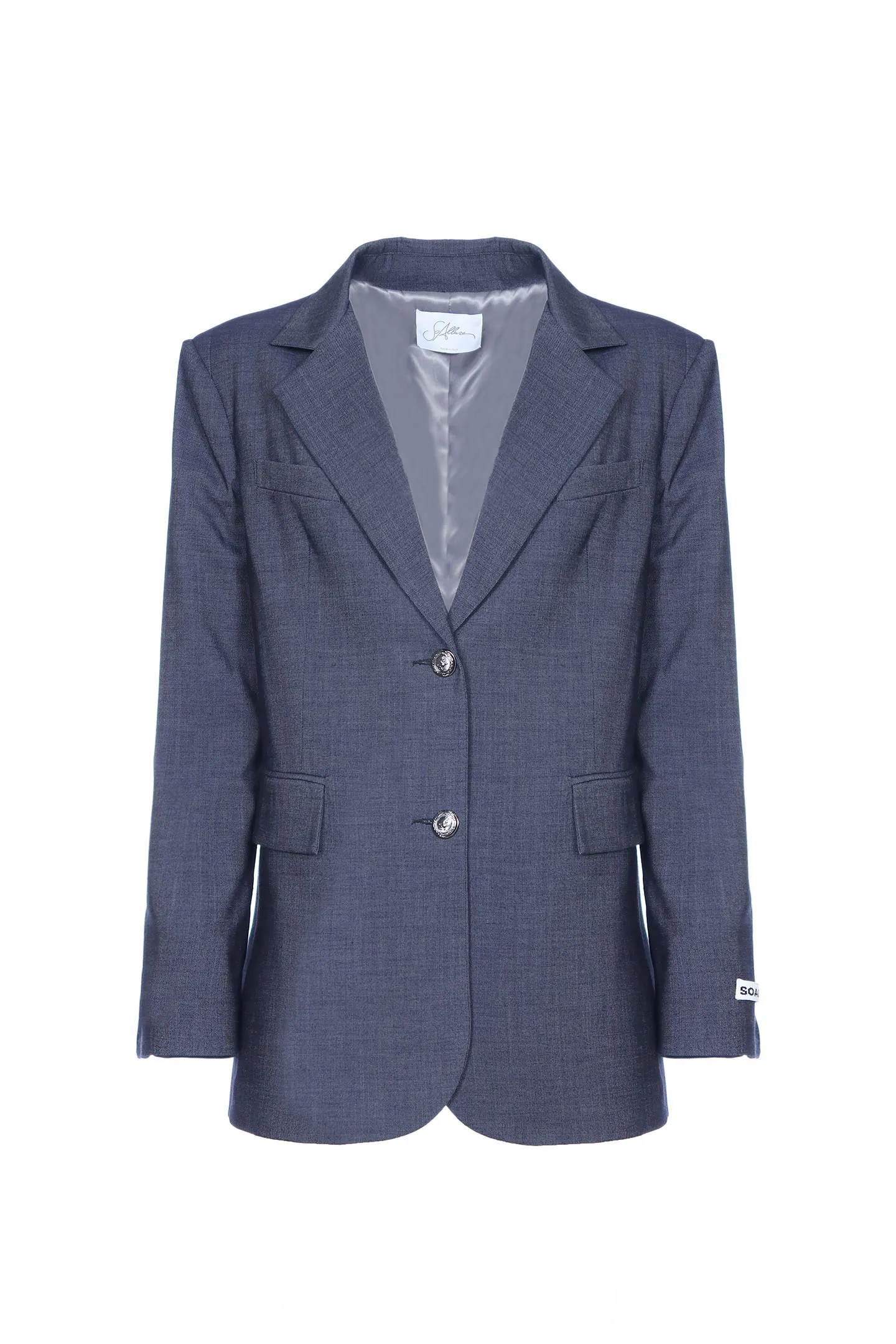 SINGLE BREASTED CHAMBRIE JACKET