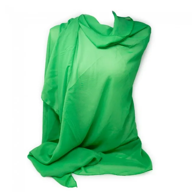 Stola chiffon verde elegante cerimonia