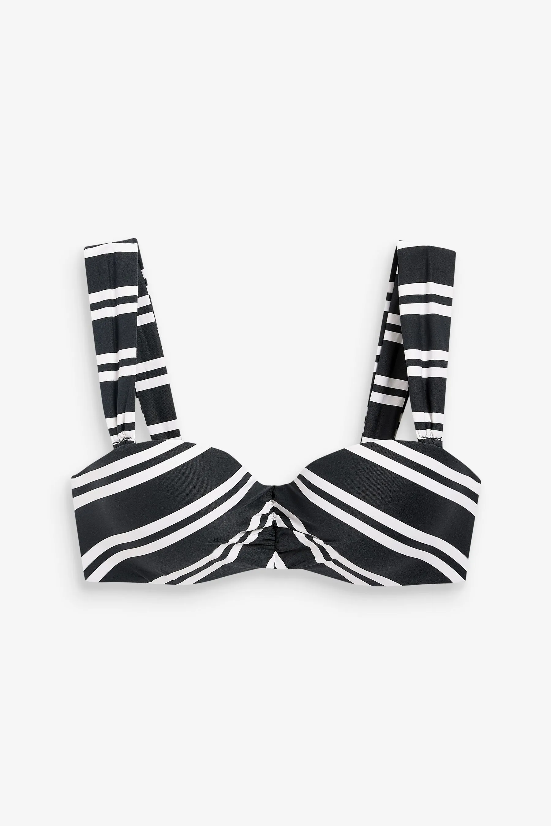 Top bikini modellante imbottito a fascia con ferretto