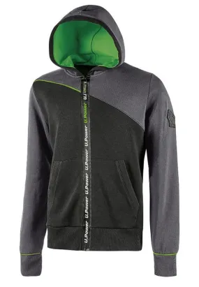 UPOWER Felpa full zip c/cap