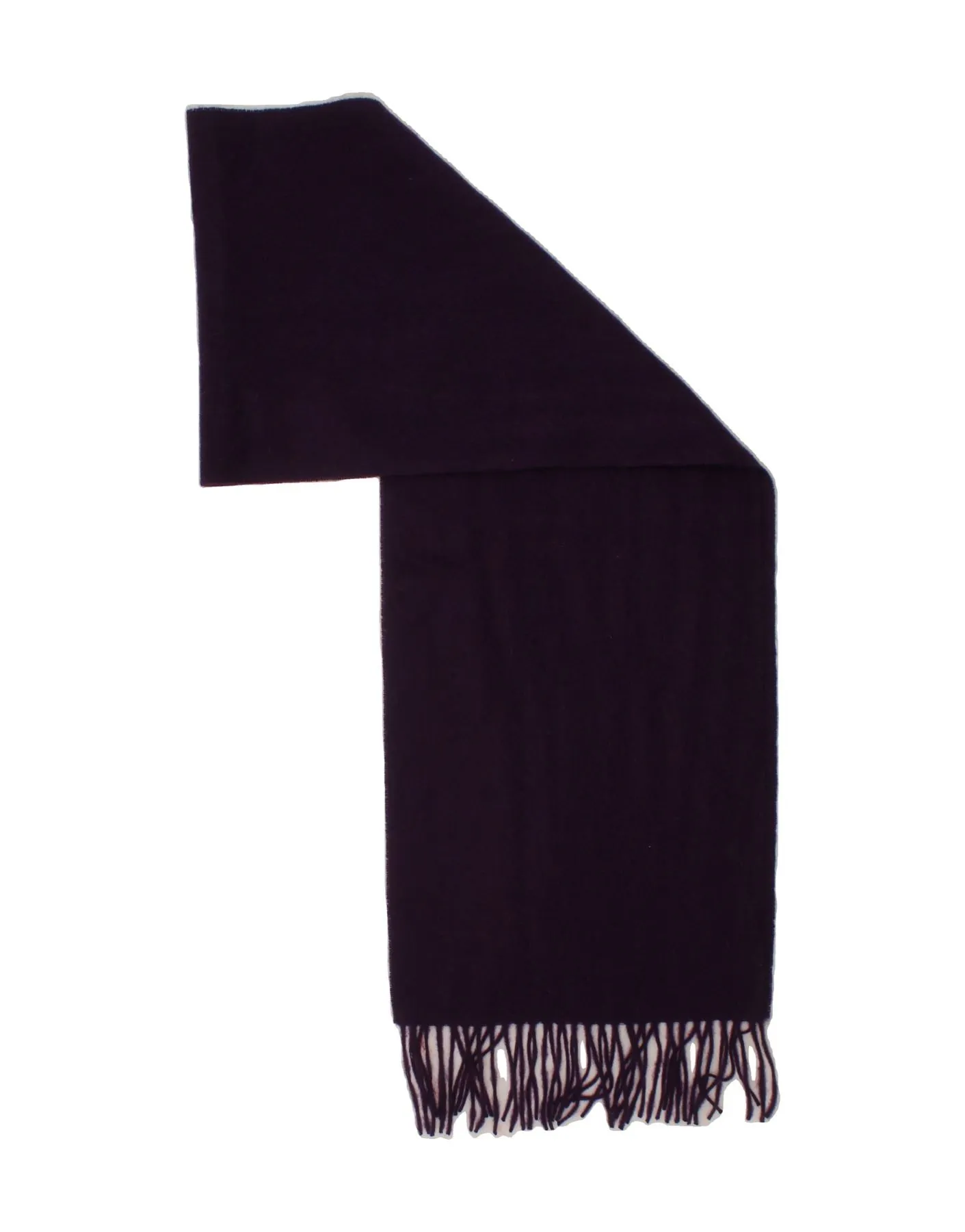 VINTAGE Mens Rectangle Scarf One Size Purple Lambswool