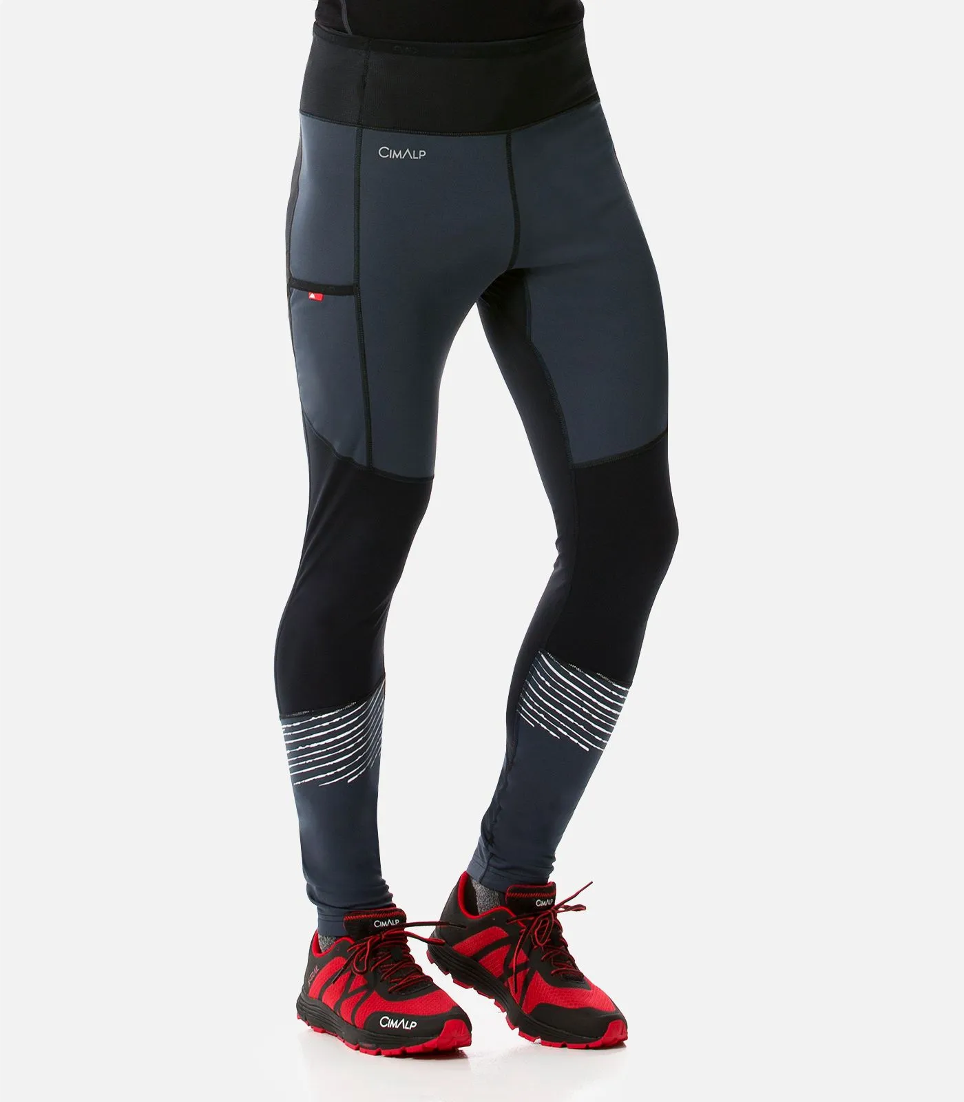 WINTER TIGHT- Uomo Leggings Softshell multitasche